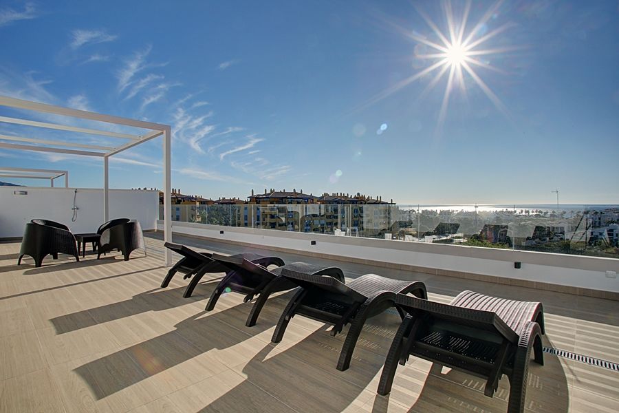 Aqua Apartments Vento, Marbella Bagian luar foto